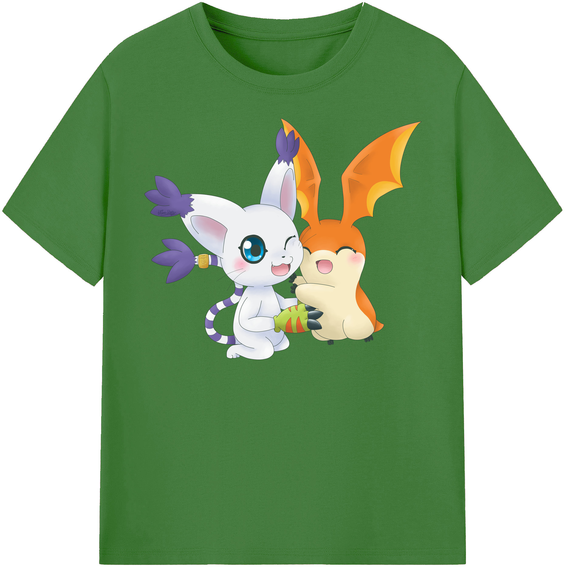 （画像用） Digimon デジタルモンスター/デジモン レディースカジュアルプリントTシャツ（綿100％）